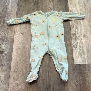 Pekkle Adorable Blue Lion Print Kids One Piece